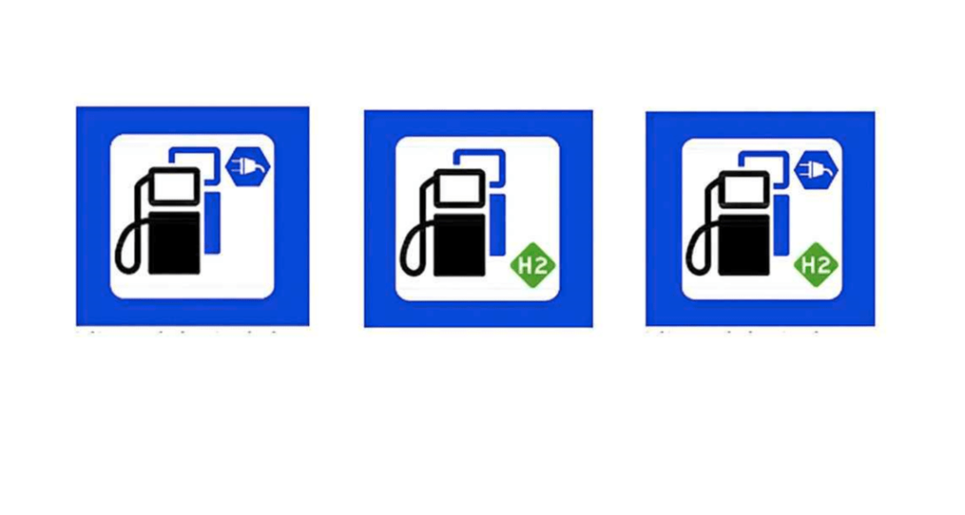 Nieuwe borden voor waterstoftankstations in Nederland